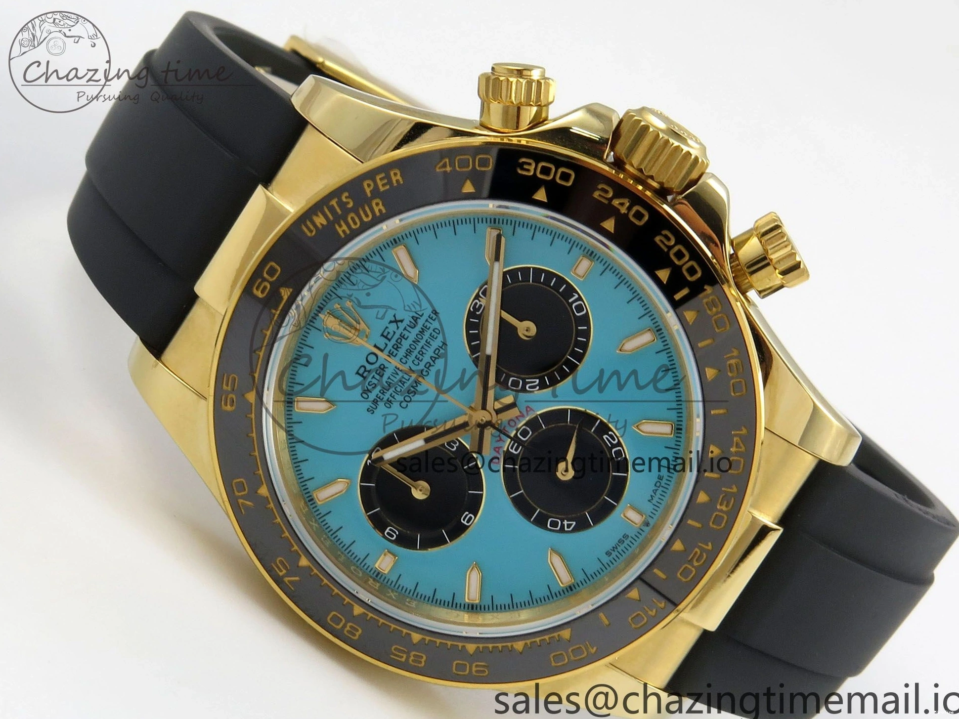 MiroTime 0315 Daytona 126518 Gain Weight SWF 1:1 Best Edition Tiffany Turquoise Blue Dial Sticks Markers on Oysterflex Strap SH Sleek 150